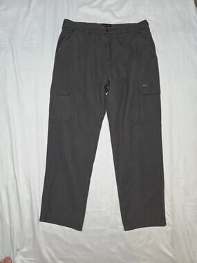 Stanley Men's Insulated Work Carpenter Pants 36x32 Fleece Lined Black